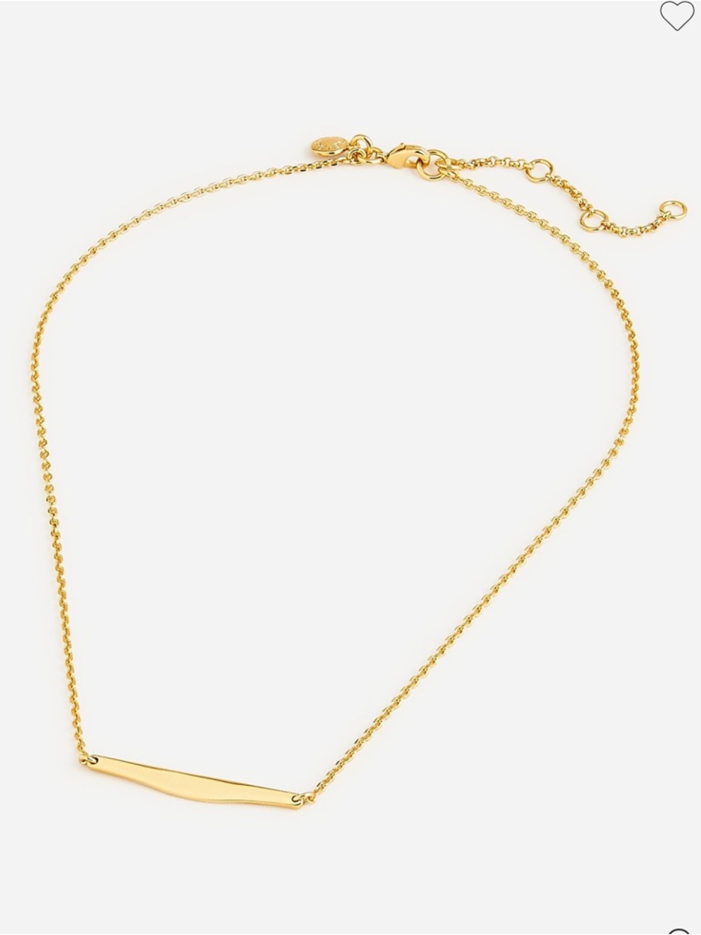J. Crew short bar necklace